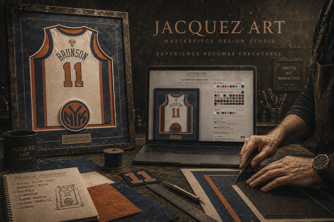 AI, craftsmanship and technology coming together in the Jacquez Art Studio