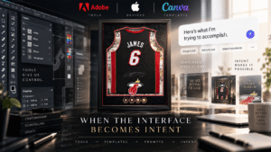 Adobe, Apple and Canva illustrate the evolution of creative technology from tools and templates to AI-driven intent.